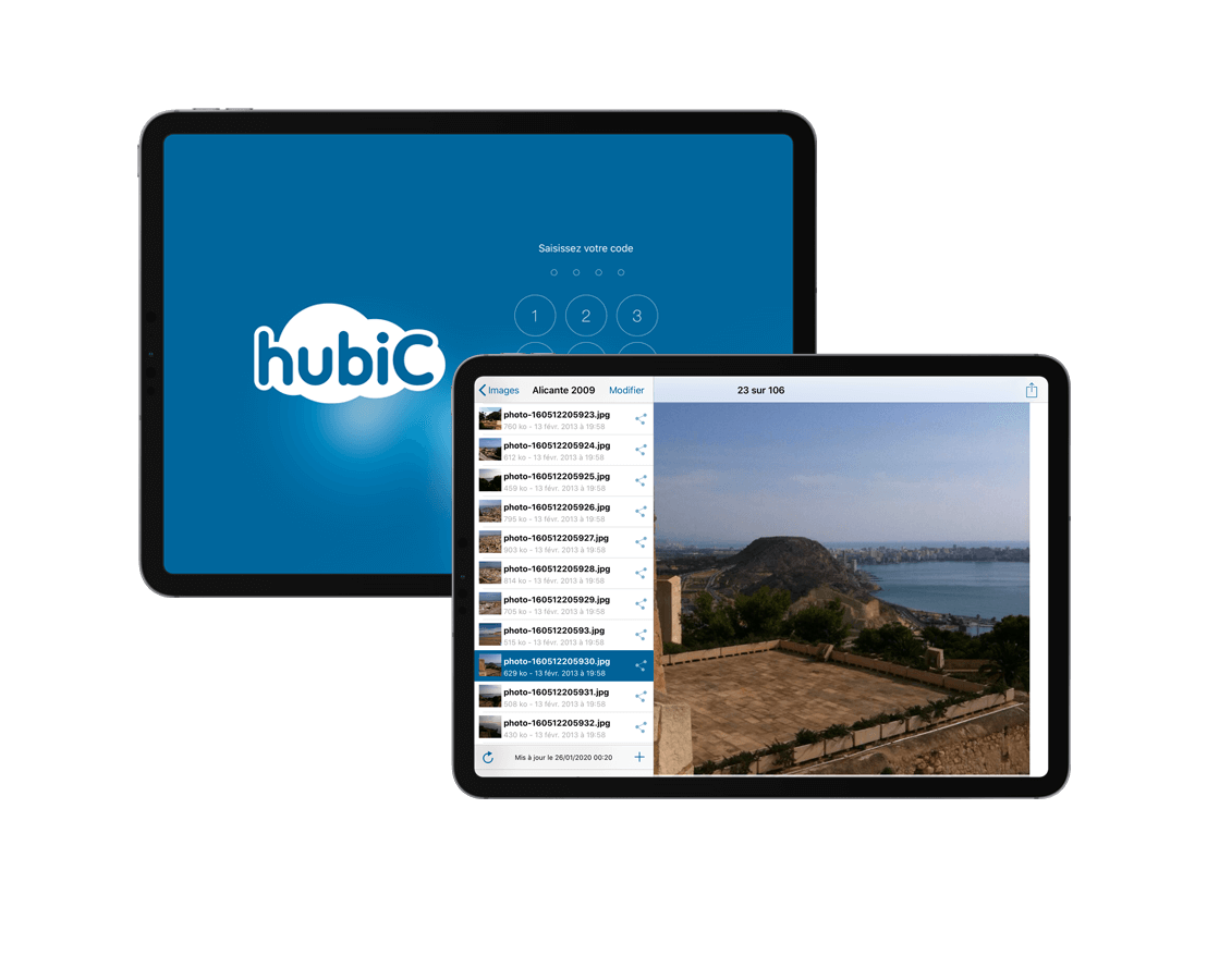 hubiC ipad application iOS OVHcloud